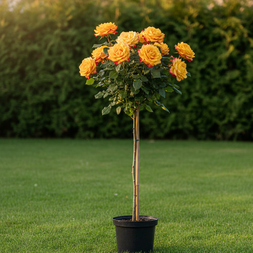 Роза штамбовая Голдбит купить